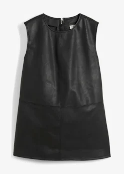 bonprix bonprix Esenciales|Camisetas>Top de piel sintética Negro