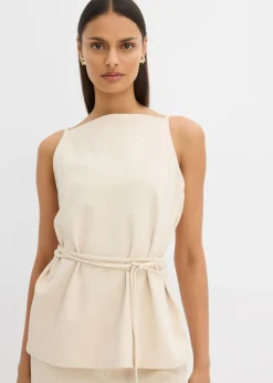 bonprix bonprix Conjuntos De Ropa|Esenciales>Top de piqué gris guijarro