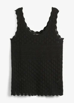 bonprix bonprix Camisetas|Ropa De Punto>Top de punto Negro