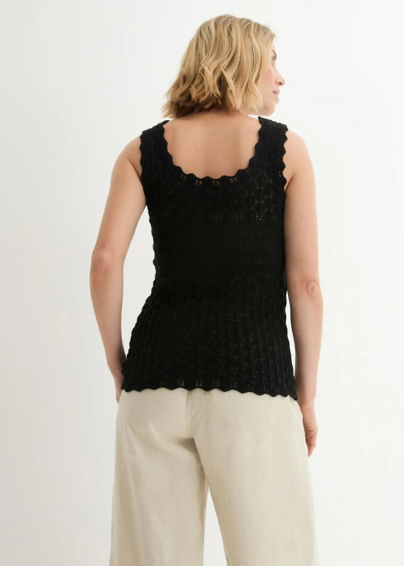 bonprix bonprix Camisetas|Ropa De Punto>Top de punto Negro