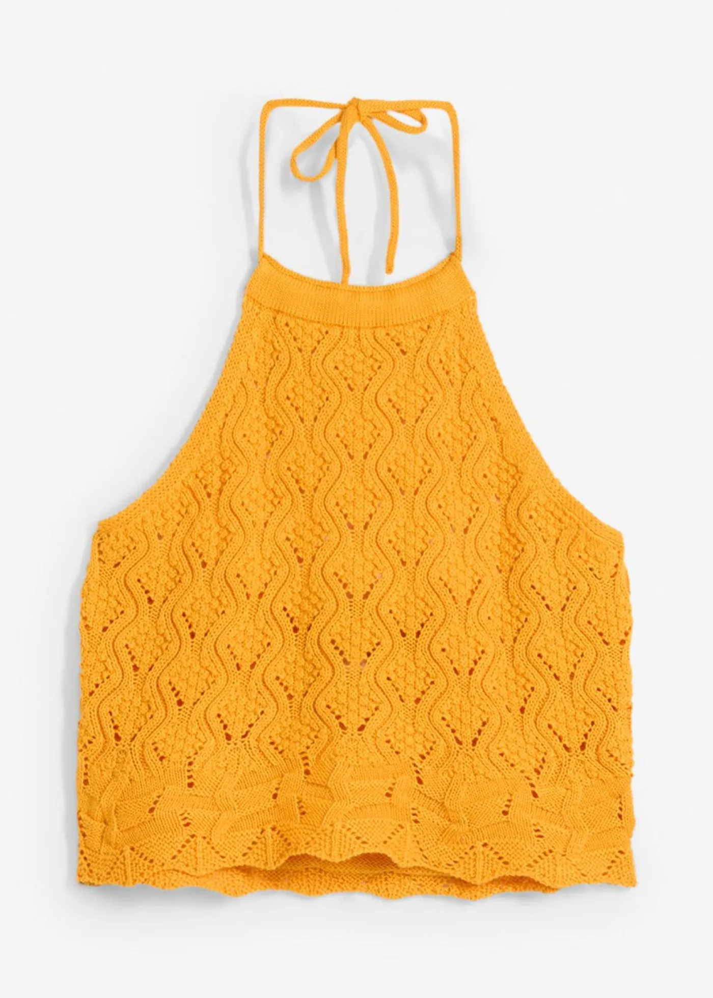 Mujer bonprix bonprix Top de punto anudado al cuello