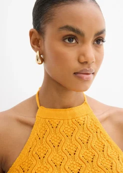 Mujer bonprix bonprix Top de punto anudado al cuello