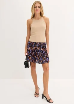 Mujer bonprix bonprix Top de punto con efecto metalizado