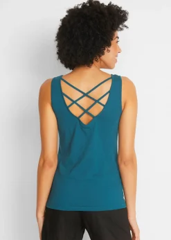 Mujer bonprix bonprix Top de punto de algodón orgánico puro