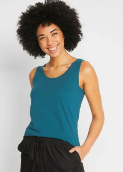 Mujer bonprix bonprix Top de punto de algodón orgánico puro