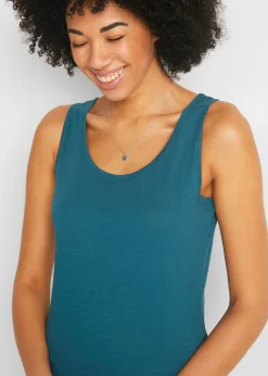 Mujer bonprix bonprix Top de punto de algodón orgánico puro