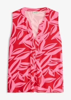 bonprix bonprix Camisetas|Novedades>Top de suave mezcla de viscosa rojo / rosa caliente
