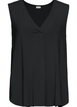 bonprix bonprix Camisetas|Novedades>Top de suave mezcla de viscosa Negro