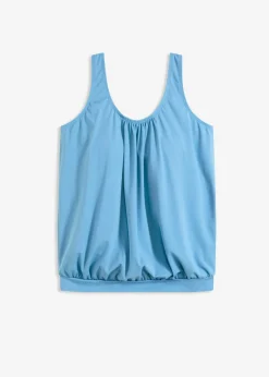 bonprix bonprix Conjuntos De Traje De Baño|Tankinis>Top de tankini oversize con corte de globo Azul grisáceo