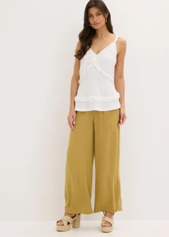 Mujer bonprix bonprix Top de tirantes finos con volantes