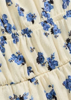 bonprix bonprix Camisetas>Top de tirantes finos de crepé estructurado Blanco lana