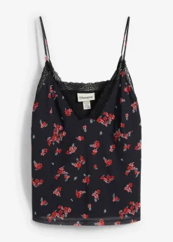 Mujer bonprix bonprix Top de tirantes finos de malla