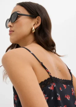 Mujer bonprix bonprix Top de tirantes finos de malla