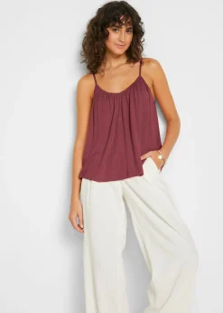 Mujer bonprix bonprix Top de viscosa fluida con tirantes finos