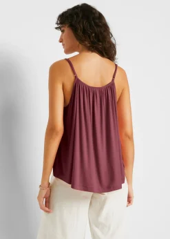 Mujer bonprix bonprix Top de viscosa fluida con tirantes finos