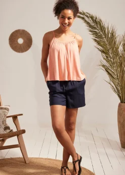 Mujer bonprix bonprix Top de viscosa fluida con tirantes finos