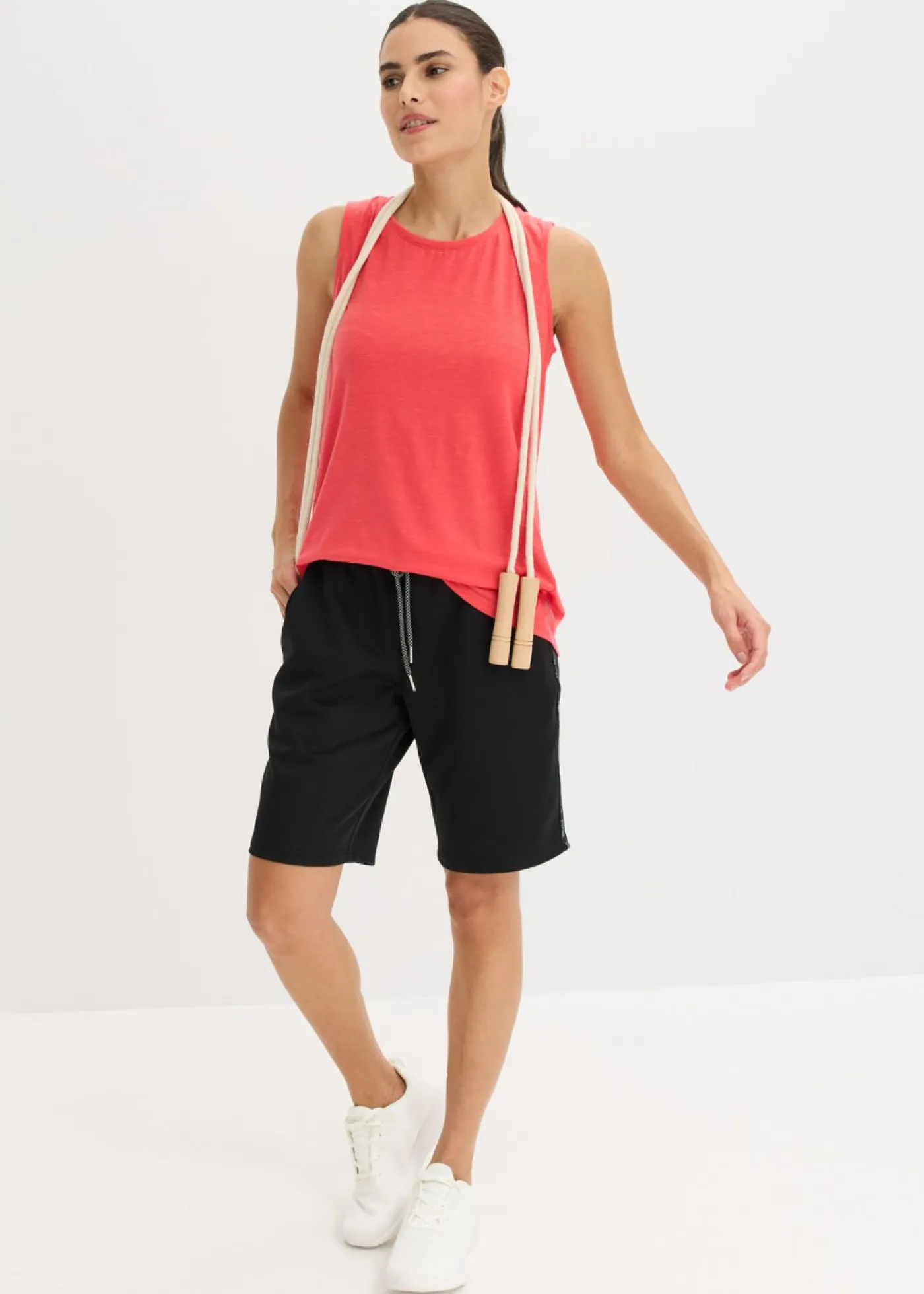 bonprix bonprix Ropa Deportiva|Camisetas>Top funcional (2 unidades) de secado rápido negro-rosa paraíso