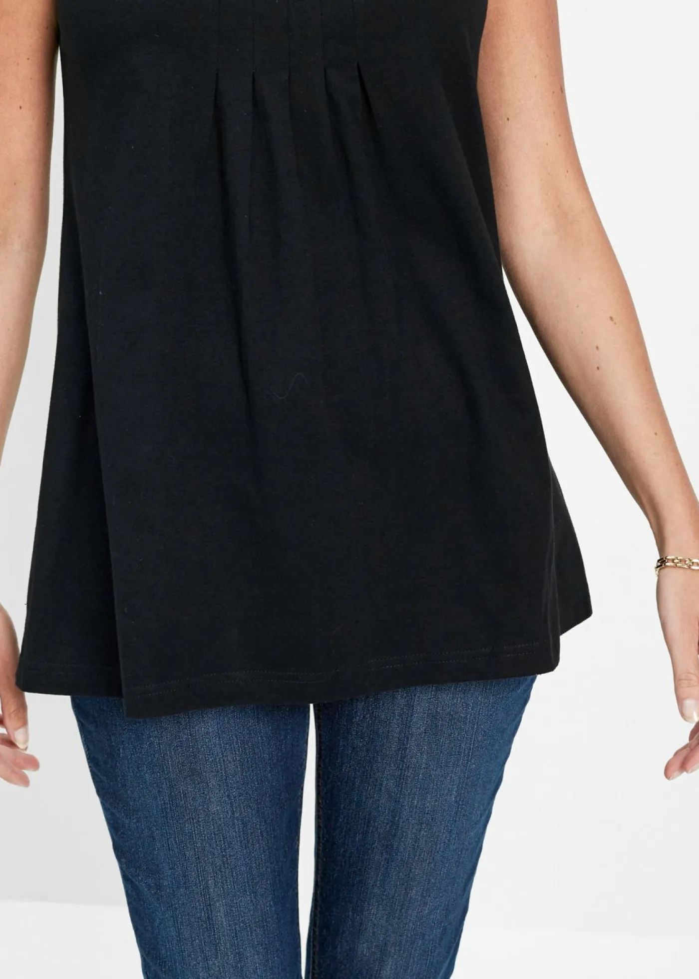 bonprix bonprix Camisetas>Top largo Negro