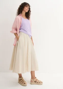 Mujer bonprix bonprix Top largo de algodón orgánico puro (5 unidades)