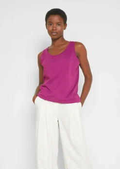 Mujer bonprix bonprix Top largo de algodón orgánico puro (5 unidades)