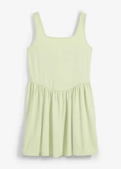 bonprix bonprix Camisetas>Top largo de mezcla de algodón elástico Salvia suave