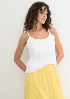 bonprix bonprix Premamá>Top premamá/de lactancia de algodón orgánico (2 unidades) Negro-blanco