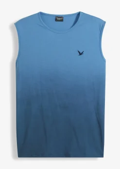 bonprix bonprix Camisetas Y Polos>Top sin mangas de algodón orgánico puro azul marino-azul cristal