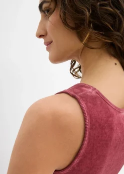 Mujer bonprix bonprix Top sin mangas de algodón orgánico puro