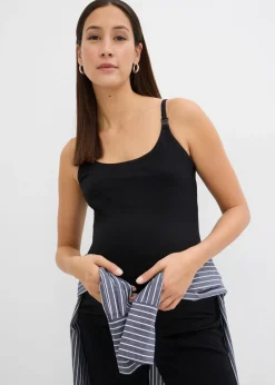 Mujer bonprix bonprix Tops de lactancia de algodón orgánico (2 unidades)
