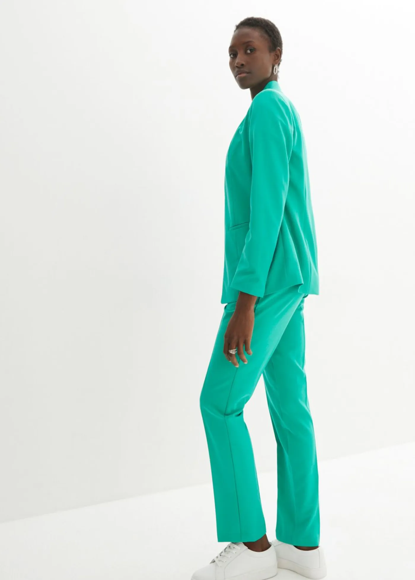 bonprix bonprix Blazers|Pantalones>Traje con pantalón (2 piezas) Verde jade