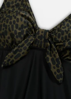 bonprix bonprix Trajes De Baño>Traje de baño negro-caqui topos