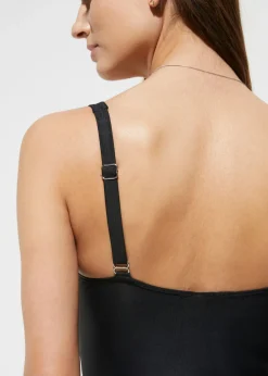 Mujer bonprix bonprix Traje de baño con efecto moldeador medio y aspecto cruzado