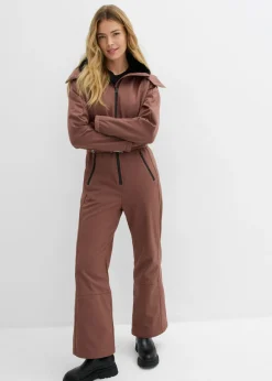 Mujer bonprix bonprix Traje de esquí de softshell con forro cálido y material impermeable
