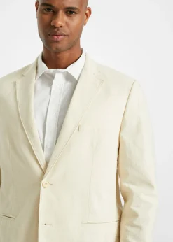 Hombre bonprix bonprix Traje de mezcla de lino ligero, regular fit (2 piezas)