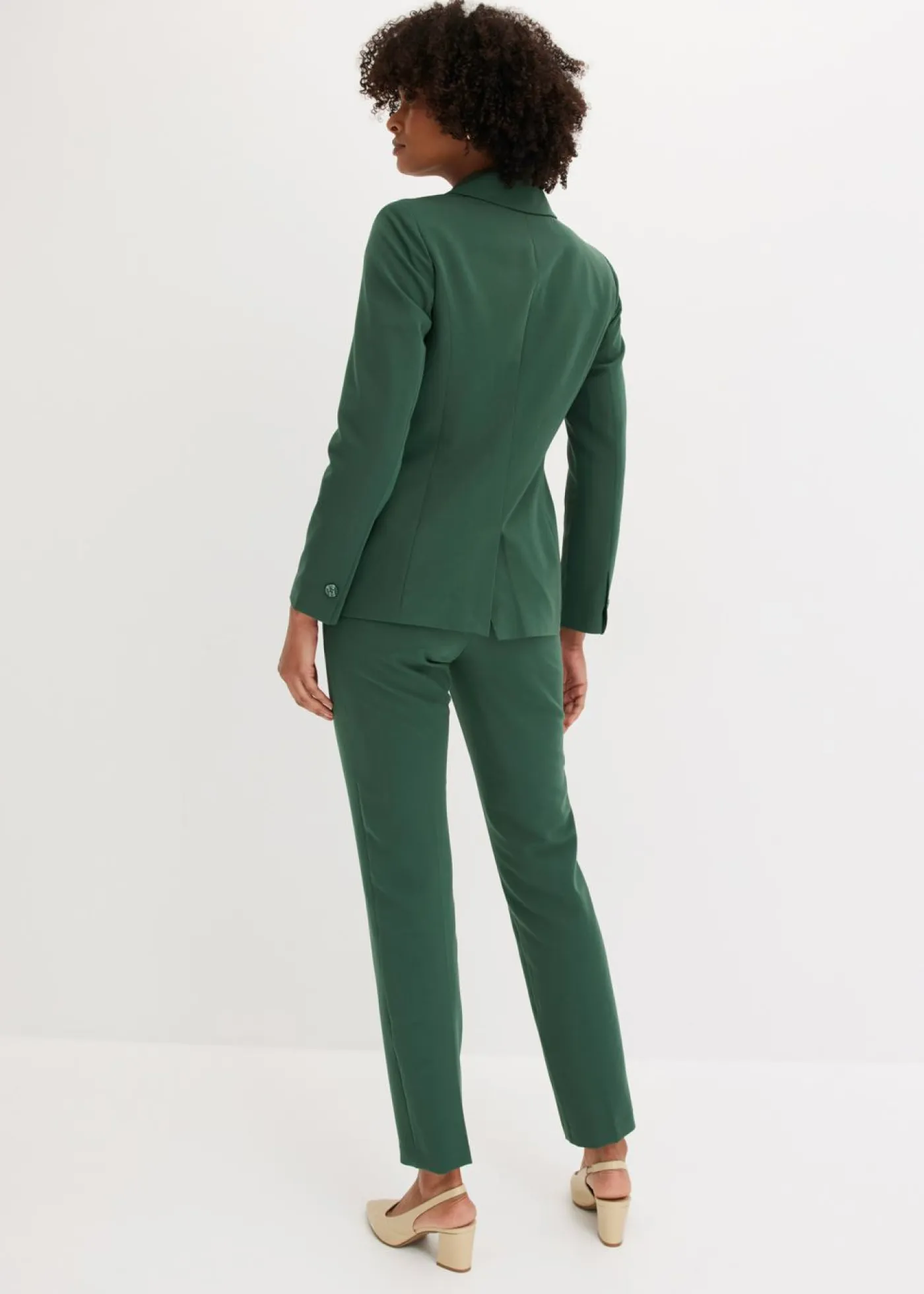 bonprix bonprix Tallas Pequeñas|Novedades>Traje de pantalón (2 piezas) verde sombra
