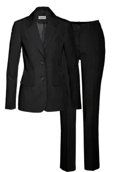 bonprix bonprix Pantalones|Tallas Pequeñas>Traje de pantalón (2 piezas) Negro
