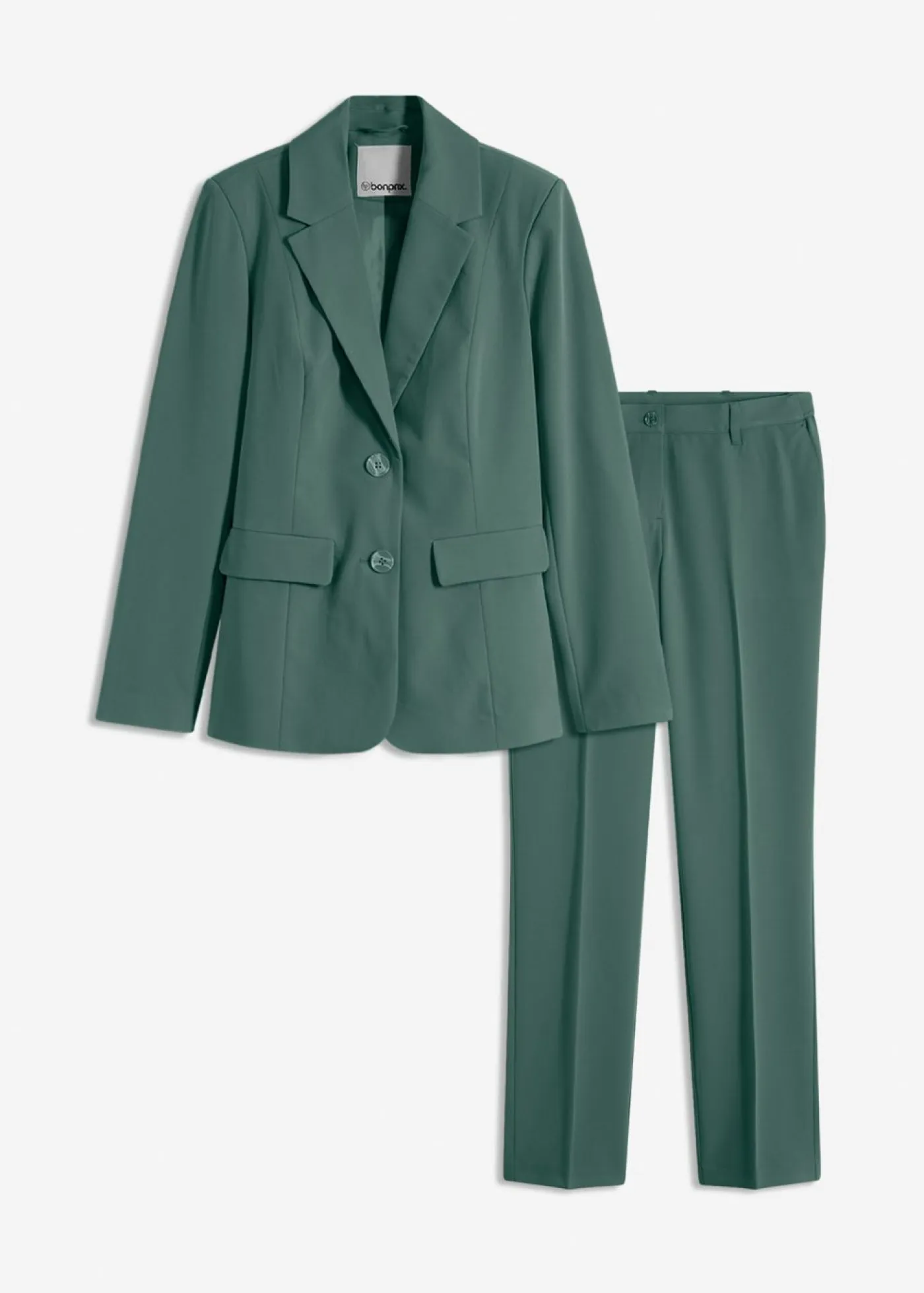 bonprix bonprix Blazers|Pantalones>Traje de pantalón (2 piezas) verde sombra