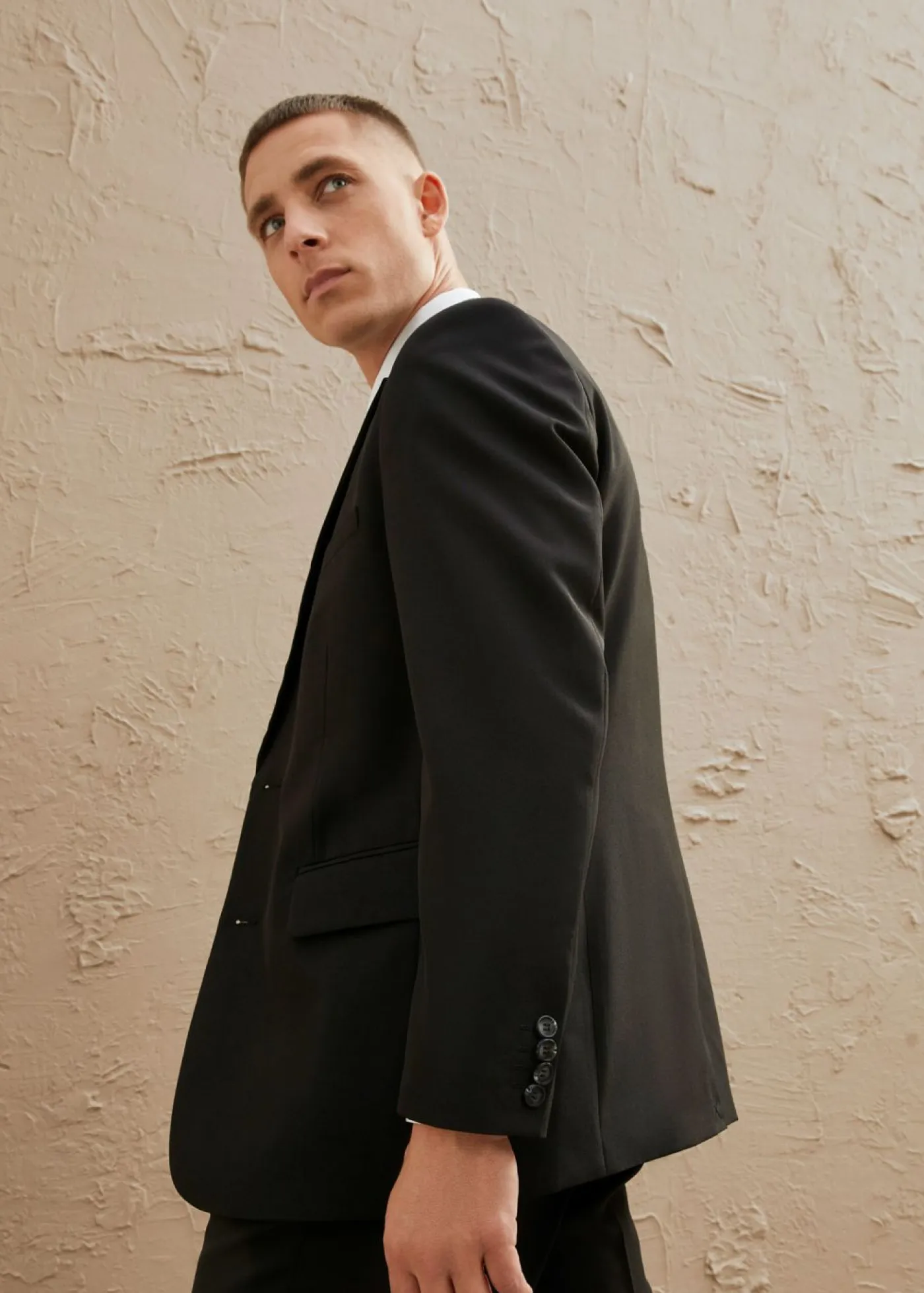 bonprix bonprix Trajes>Traje (4 piezas) con camisa y corbata, regular fit Negro