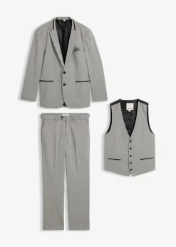 Hombre bonprix bonprix Traje (3 piezas) con chaleco, regular fit