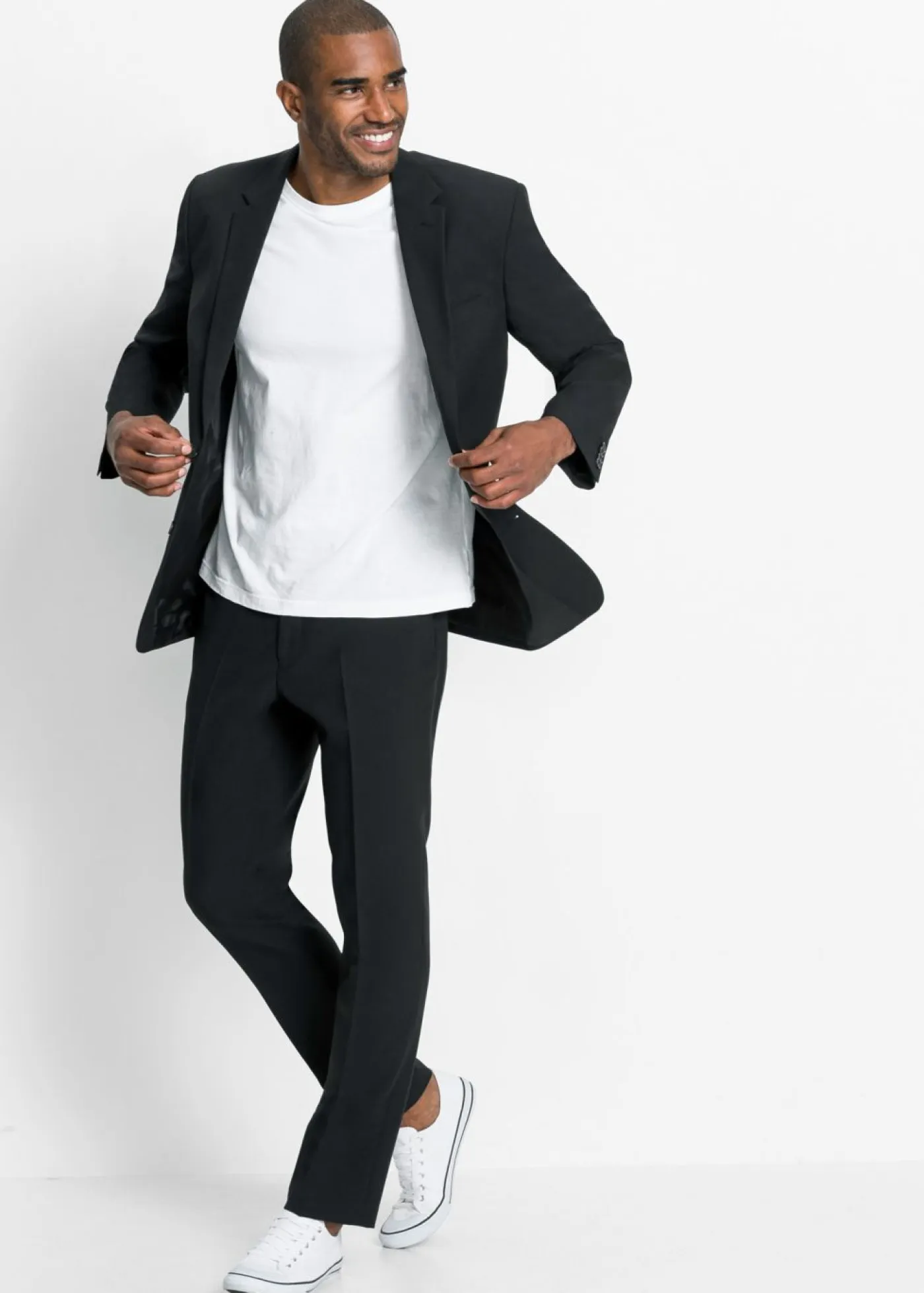 bonprix bonprix Trajes>Traje (2 piezas) de corte regular Negro