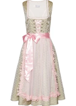 Mujer bonprix bonprix Traje tirolés con perlas (2 piezas)