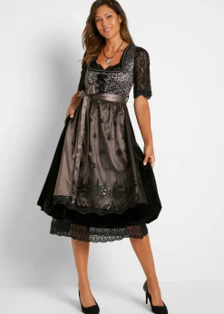 Mujer bonprix bonprix Traje tirolés y delantal (2 piezas)