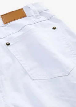 bonprix bonprix Vaqueros>Vaquero de pernera ancha, mid waist, elástico Denim blanco