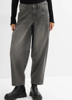 Mujer bonprix bonprix Vaqueros abullonados con talle medio