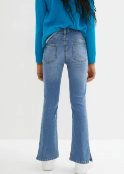Niños bonprix bonprix Vaqueros acampanados con talle medio y cinturilla cómoda