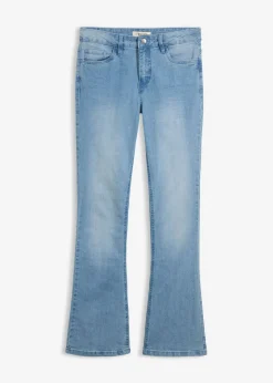 bonprix bonprix Vaqueros|Tallas Pequeñas>Vaqueros acampanados, mid waist, elásticos azul claro denim