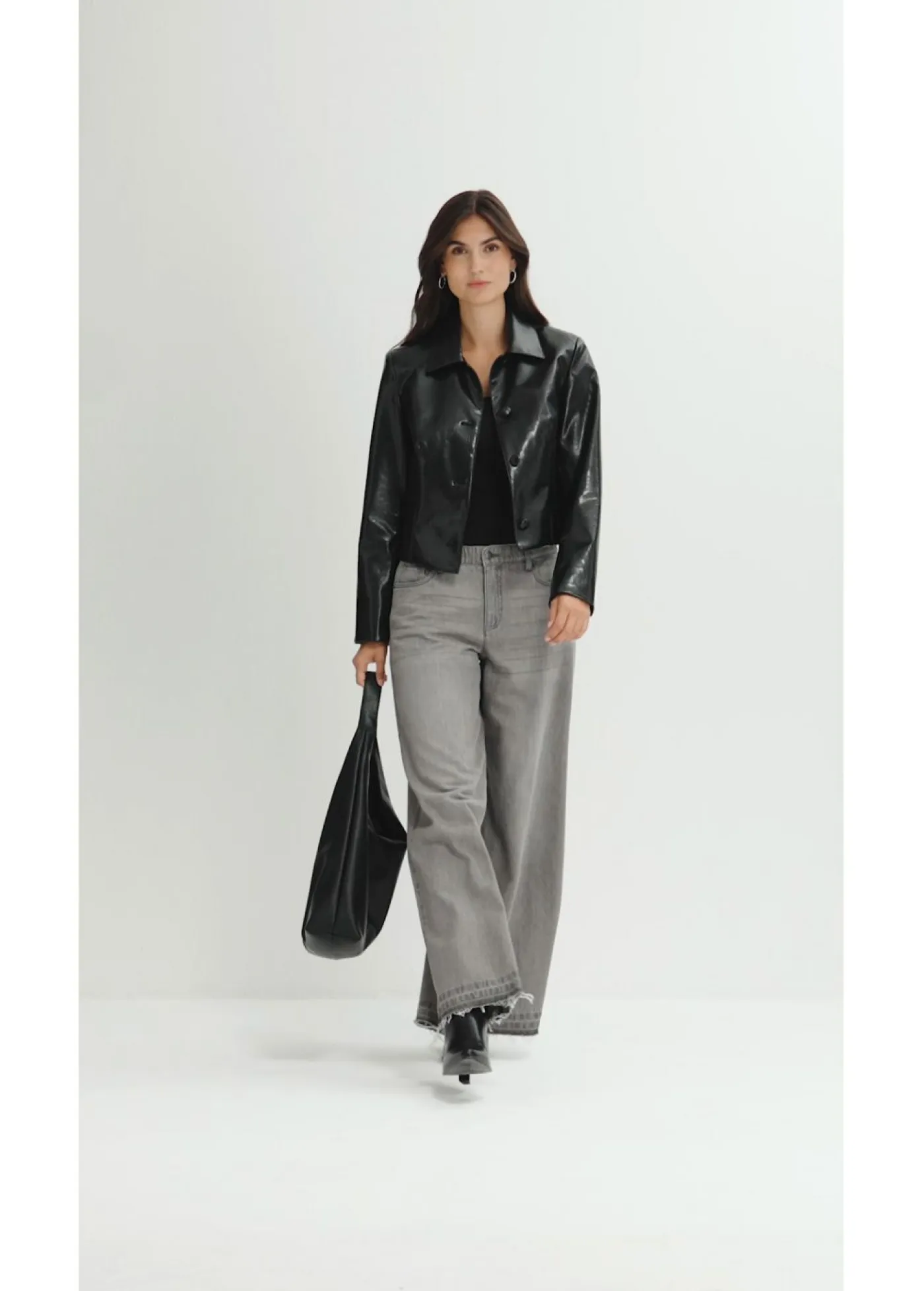 Mujer bonprix bonprix Vaqueros anchos de talle medio con cinturilla cómoda