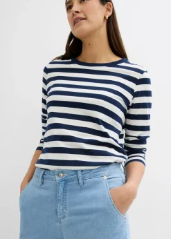 Mujer bonprix bonprix Vaqueros balloon, mid waist, super soft, cropped