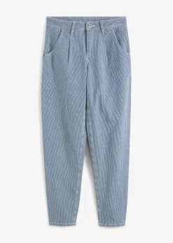 Mujer bonprix bonprix Vaqueros barrel de talle medio con rayas