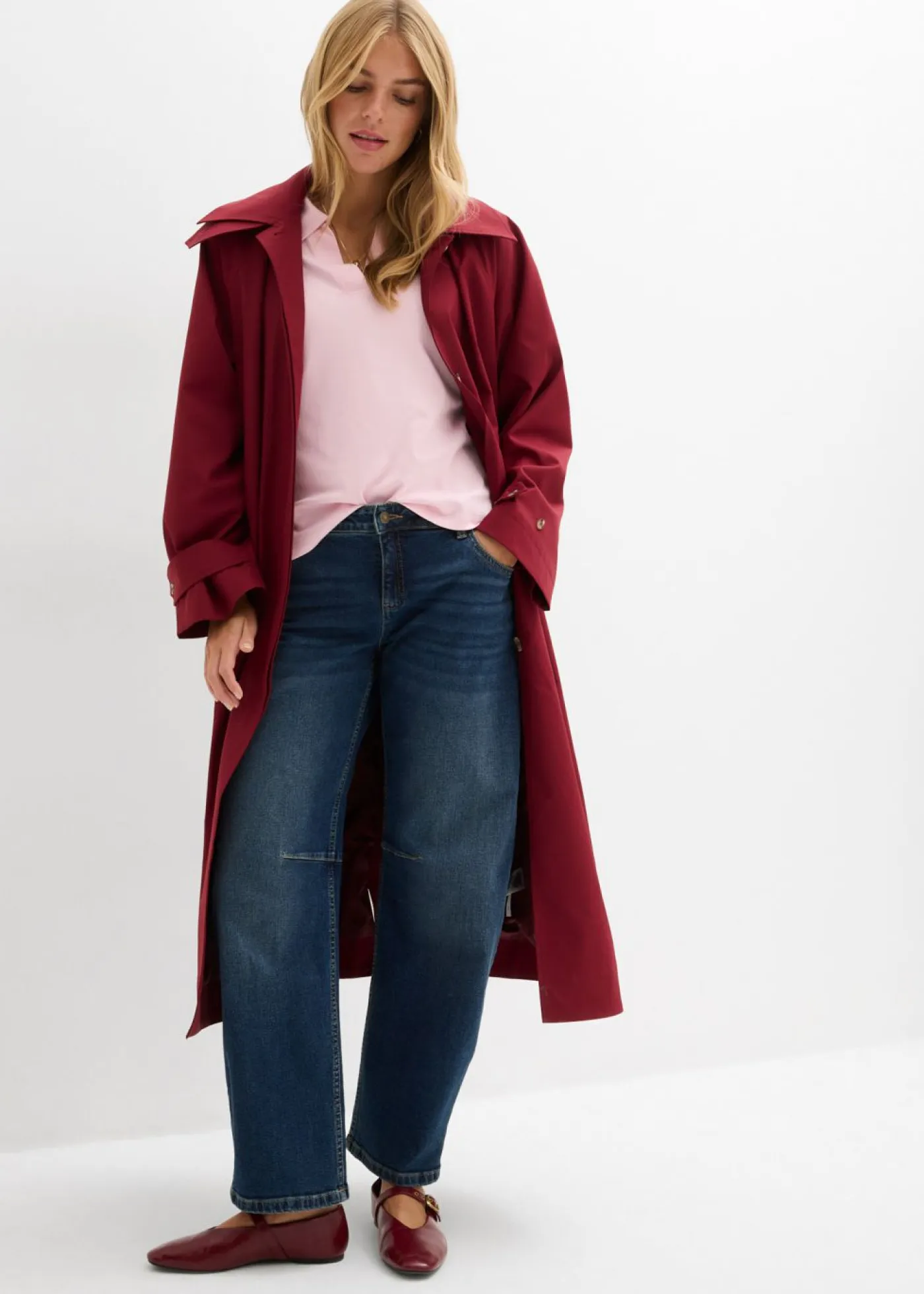 Mujer bonprix bonprix Vaqueros barrel, mid waist